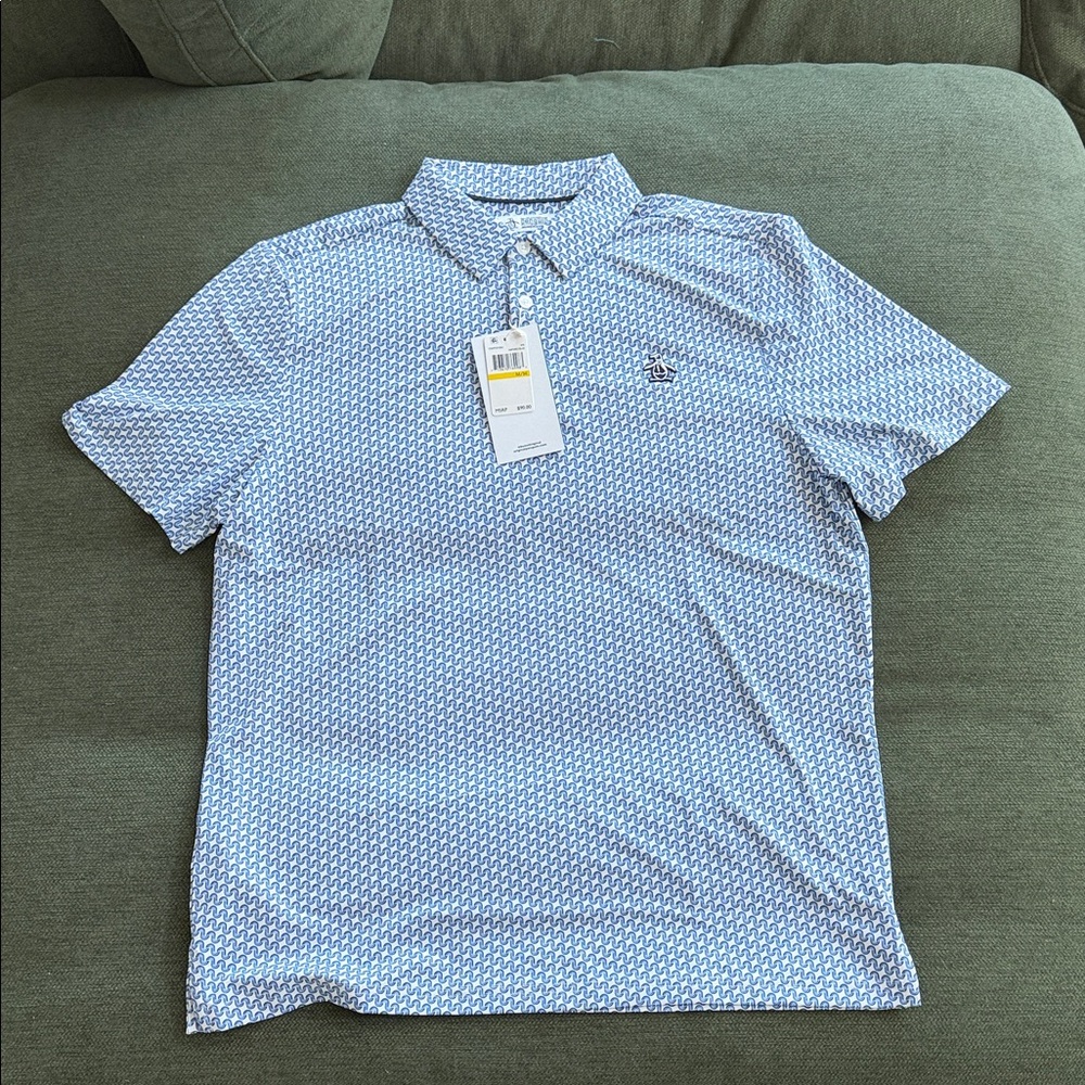 Original Penguin Blue Golf Polo - Men’s Medium - Brand New